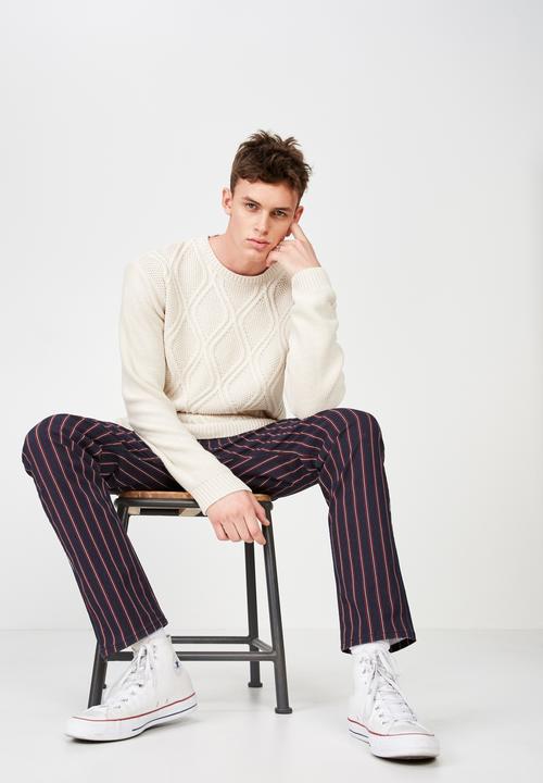 Cotton On - Cable knit sweater - cream