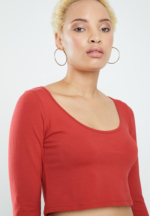 Supré  - Long sleeve tiny tee - red