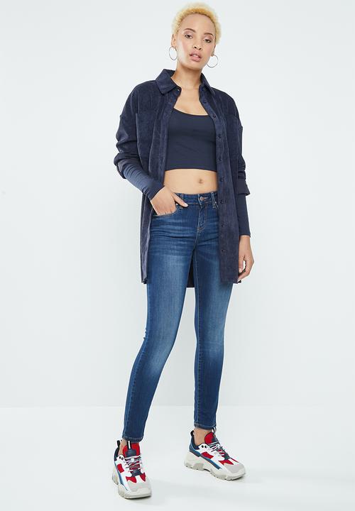 Supré  - Long sleeve tiny tee - navy