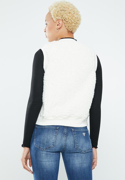 Supré  - Teddy gilet - cream