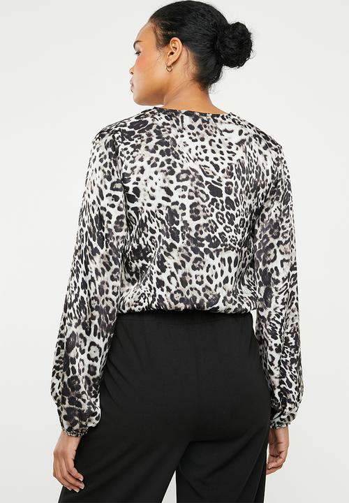 Superbalist - Wrap bodysuit - grey & black