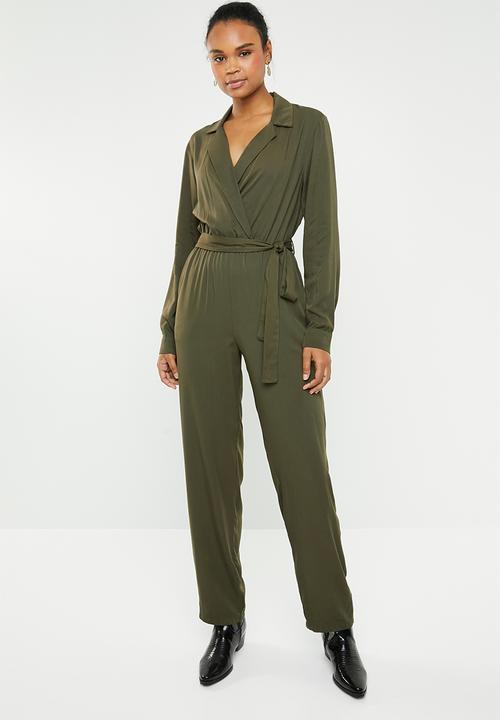 Superbalist - Revere collar jumpsuit - khaki