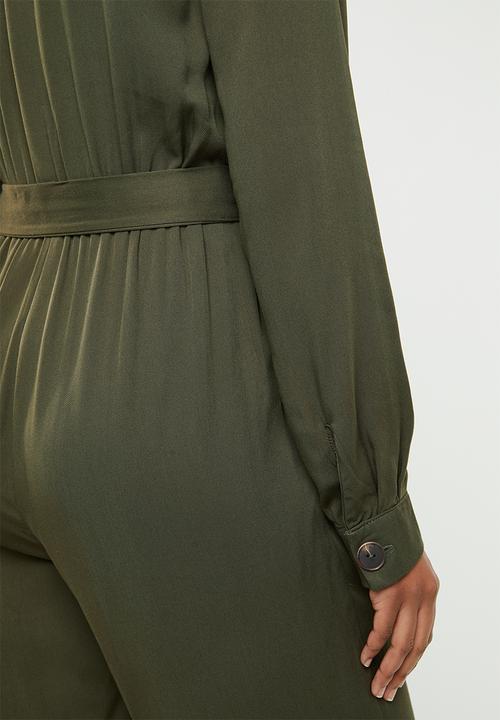 Superbalist - Revere collar jumpsuit - khaki