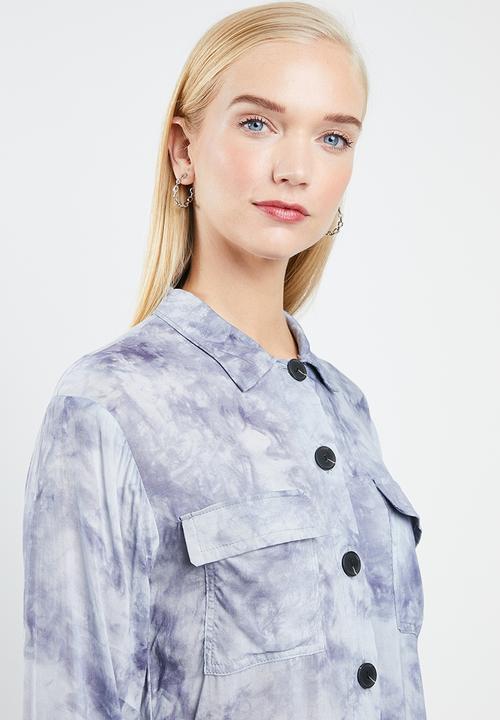 Superbalist - Boxy tie dye shirt - blue 