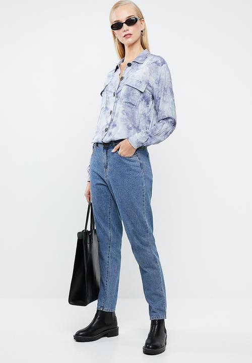 Superbalist - Boxy tie dye shirt - blue 
