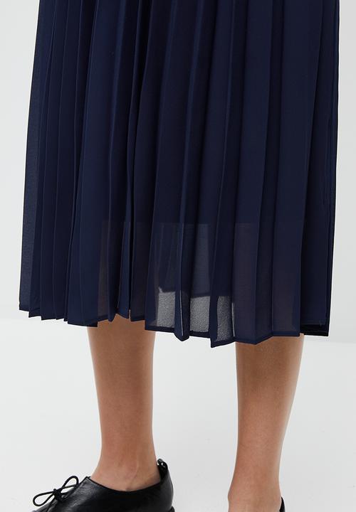 Superbalist - Pleated midi skirt - navy