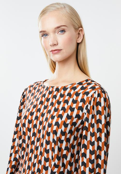 Superbalist - Trapeze dress with gathered waist - multi