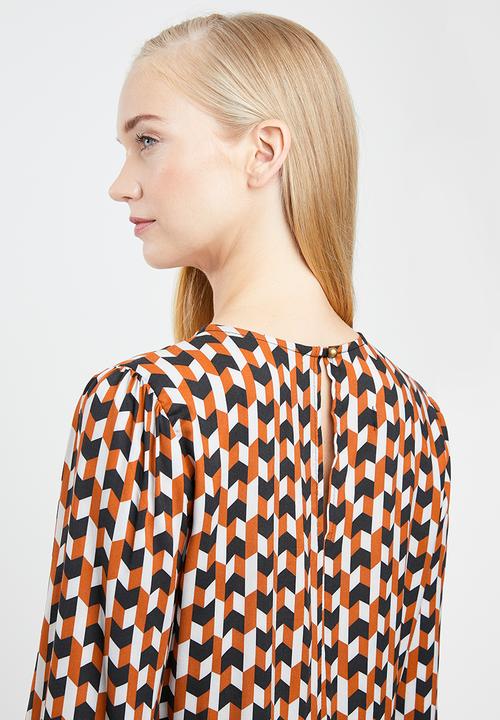 Superbalist - Trapeze dress with gathered waist - multi