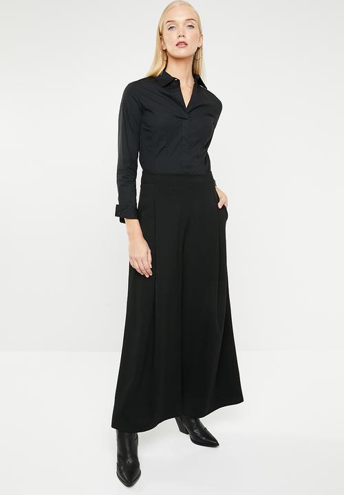 MANGO - Cotton smart shirt - black