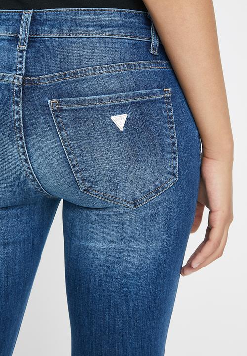 GUESS - Guess mid wash bootleg jeans - blue