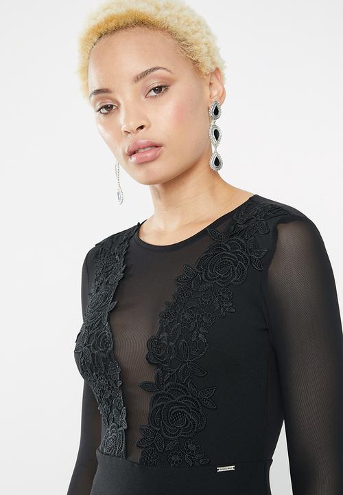 SISSY BOY - Lets be sheer dress - black