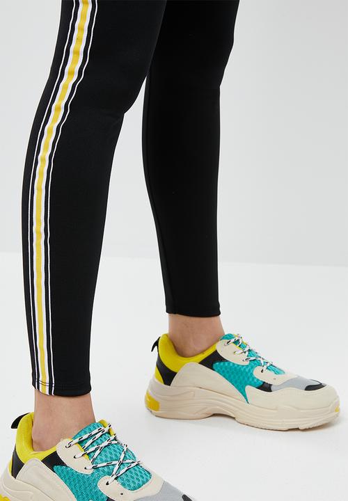 STYLE REPUBLIC - Racing stripe leggings - black