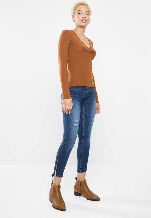 SISSY BOY - Zip at the hem with pear slider - blue
