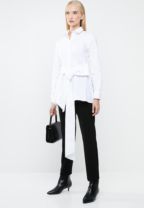 STYLE REPUBLIC - Self-tie shirt - white