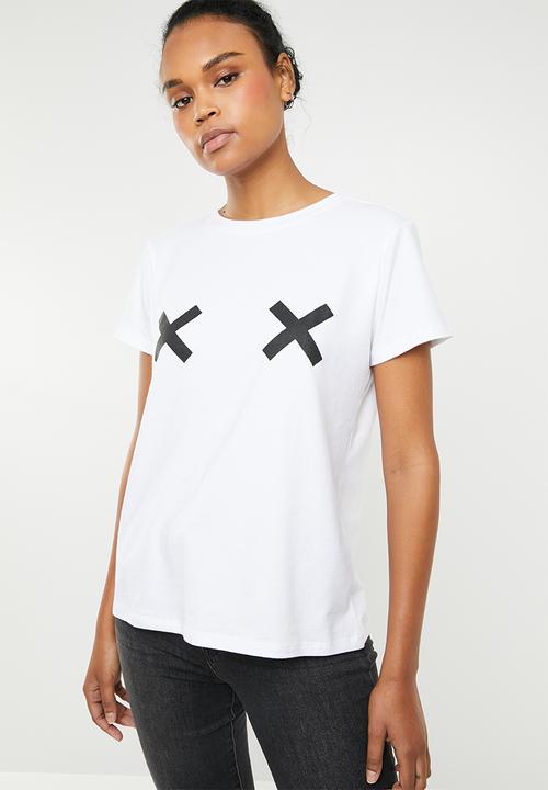 STYLE REPUBLIC - Criss cross T-shirt - white