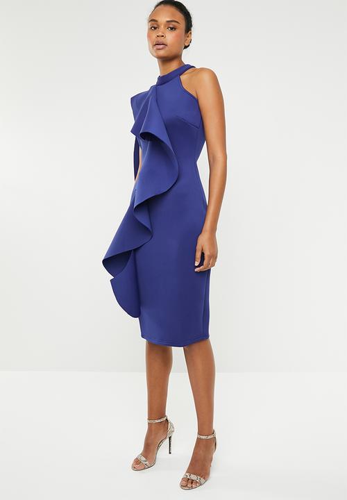 STYLE REPUBLIC - Ruffle detail dress - blue