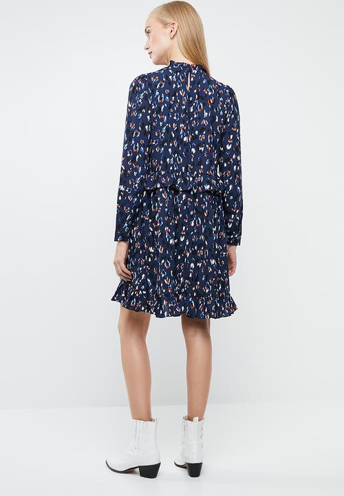 Vero Moda - Abbyshort print dress - blue