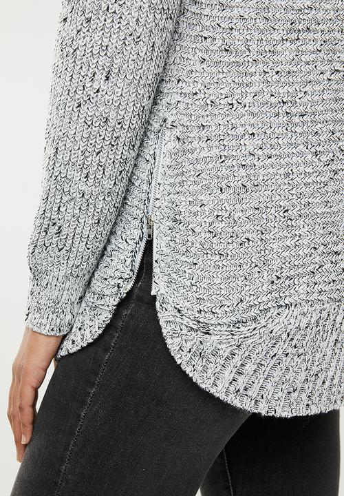 Revenge - Flecked ribbed sweater - grey