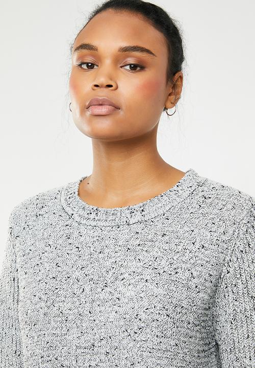Revenge - Flecked ribbed sweater - grey