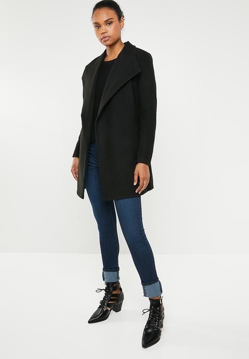 Revenge - Wrap coat - black