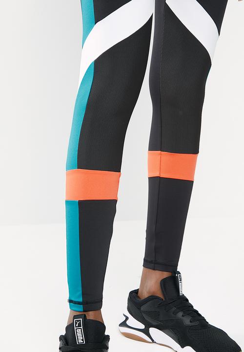 PUMA - Chase legging - black & blue
