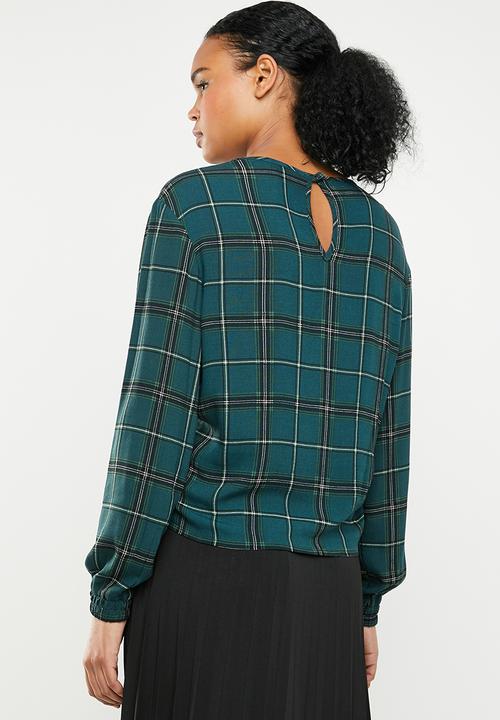 Superbalist - Knot front blouse - green 