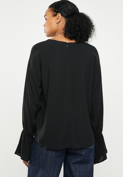 Superbalist - Drop shoulder blouse - black