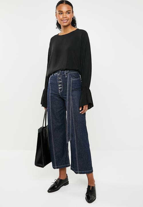 Superbalist - Drop shoulder blouse - black