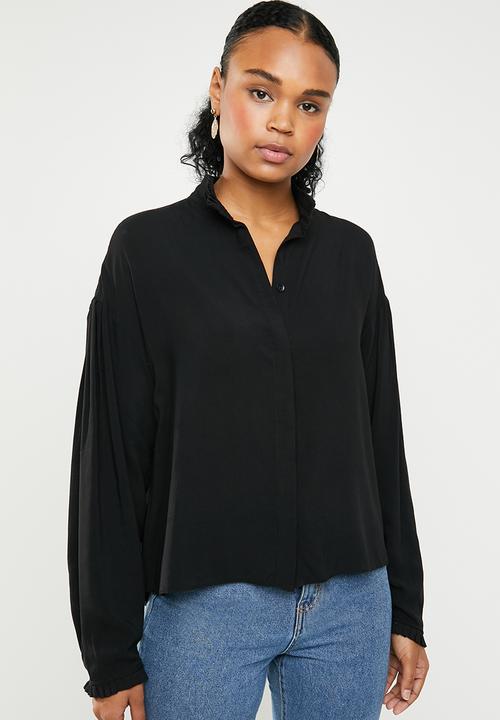 Superbalist - Pie crust shirt - black