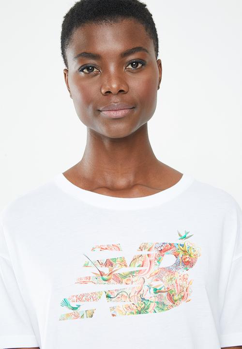 New Balance  - Essentials sweet nectar tee - white