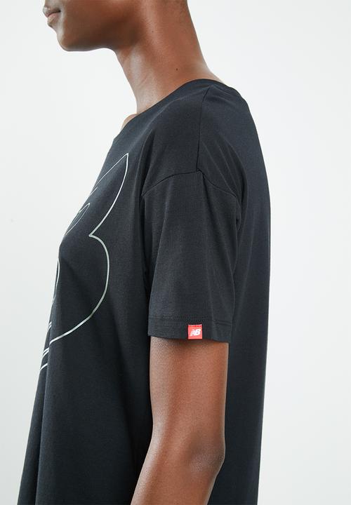 New Balance  - Essential 90's boxy tee - black