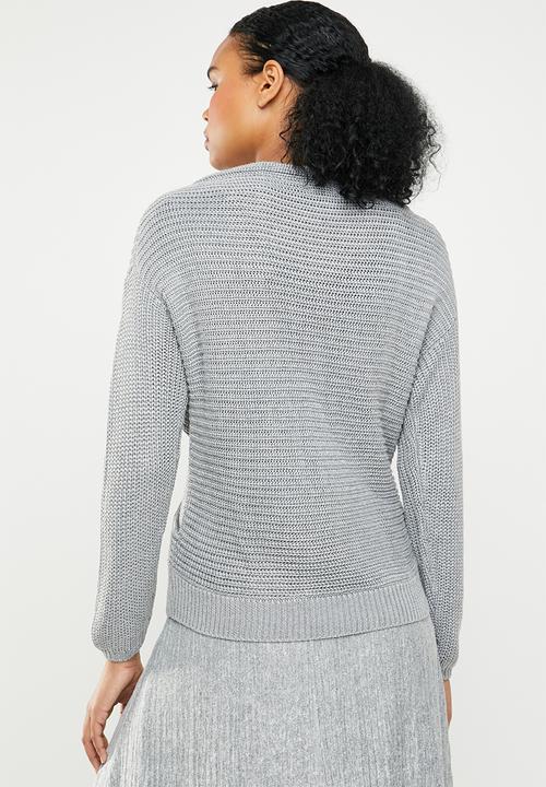 STYLE REPUBLIC - Chunky wrap jersey - grey
