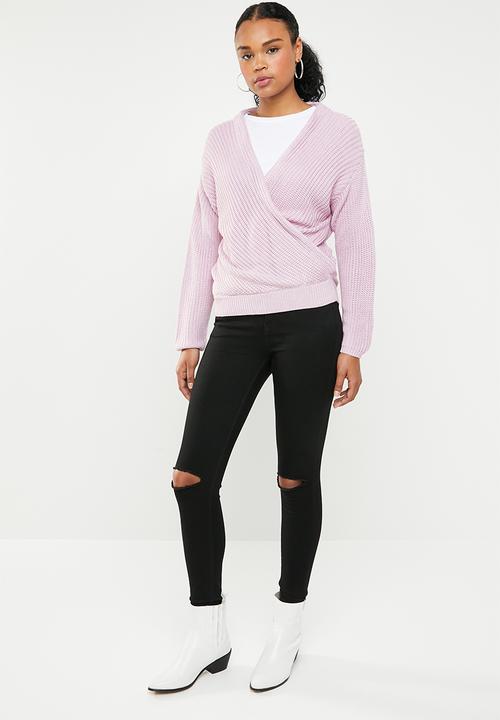 STYLE REPUBLIC - Chunky wrap jersey - purple