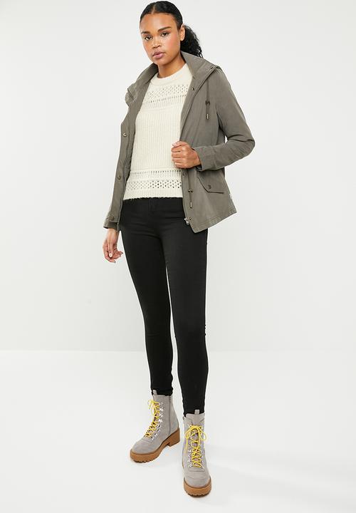 ONLY - Sammi long sleeve pullover top - cream