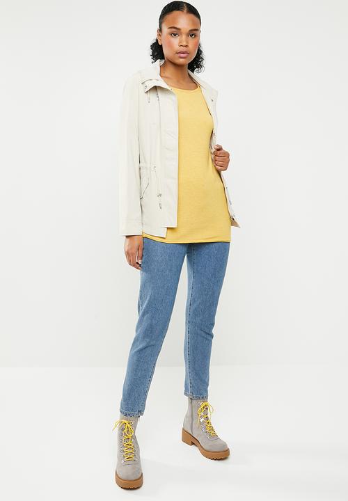 ONLY - Mila longline pullover knit - yellow 
