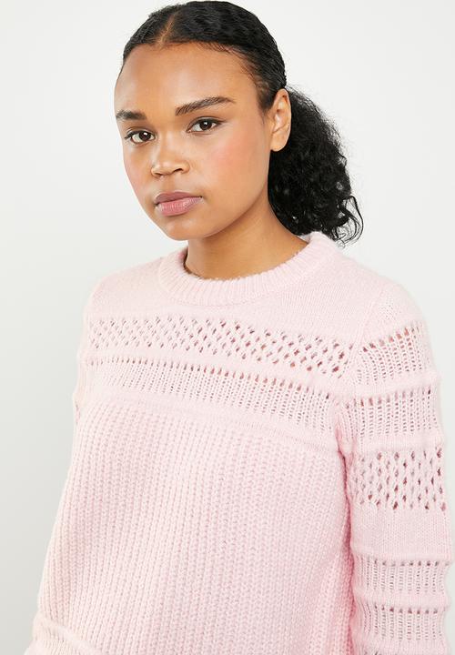 ONLY - Sammi long sleeve pullover top  - pink