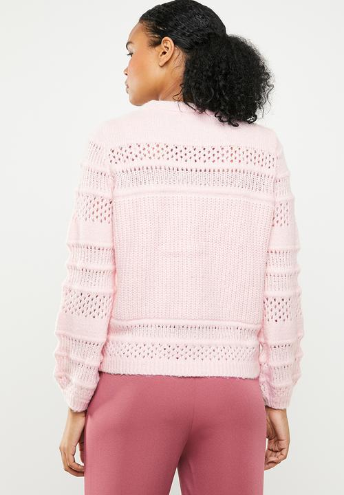 ONLY - Sammi long sleeve pullover top  - pink