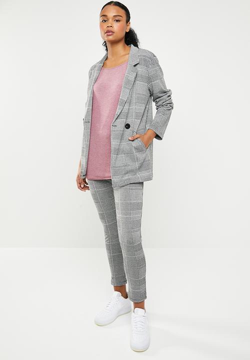 ONLY - Mila longline pullover knit - pink