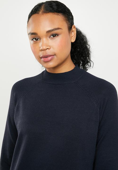 ONLY - Laura highneck knit dress - navy