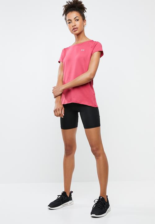 Under Armour - Short sleeve tee - pink and silver