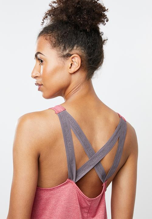 Under Armour - Armour sport branded tank - pink 