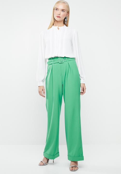 Vero Moda - Grow long sleeve pleated shirt - white