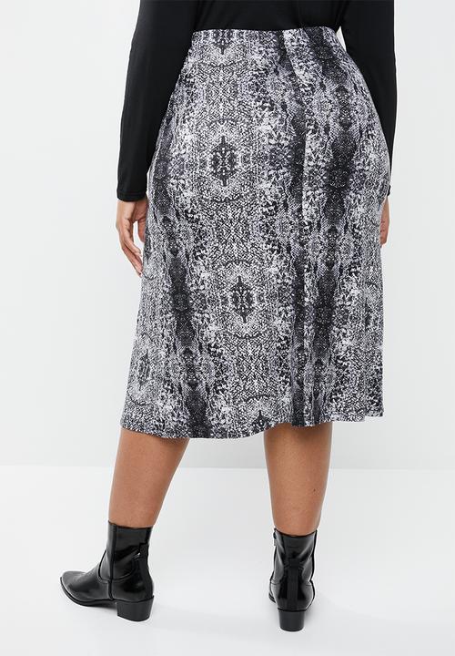 Superbalist - Side slit a-line skirt - multi 