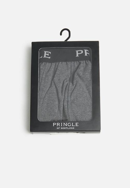 Pringle of Scotland - Simon knitted boxers - charcoal