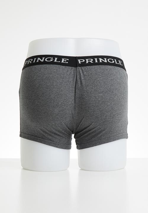 Pringle of Scotland - Simon knitted boxers - charcoal