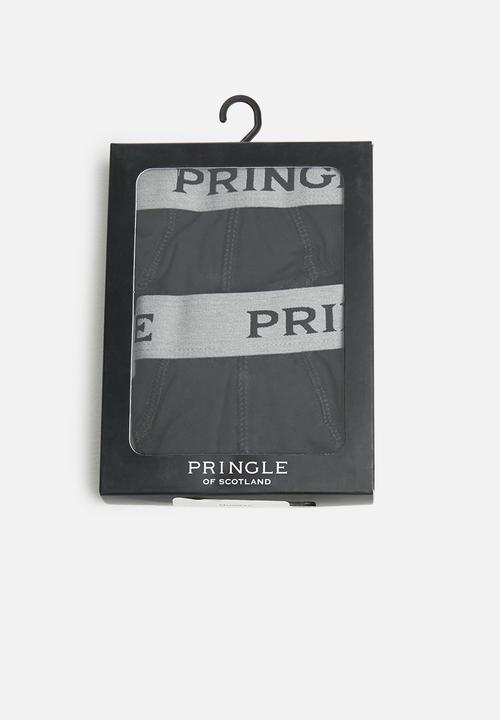Pringle of Scotland - George 2 pack plain briefs - black
