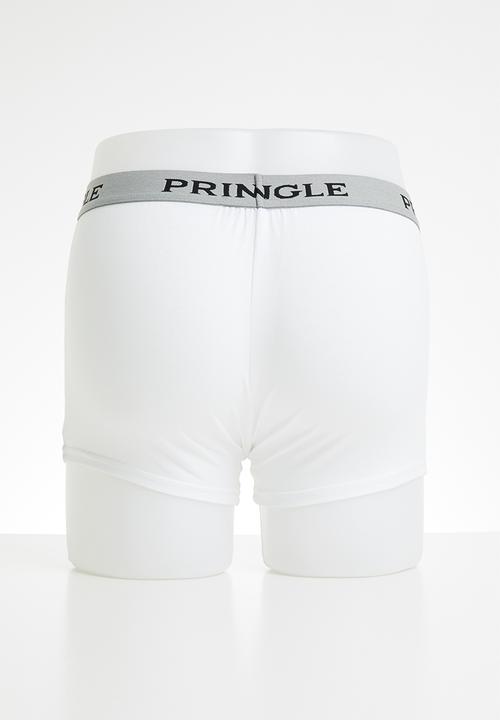 Pringle of Scotland - Simon knitted boxers - white