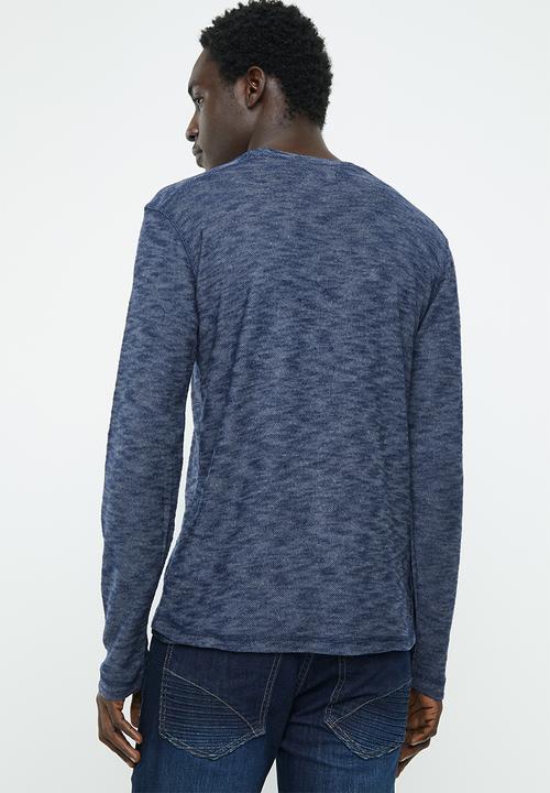 Brave Soul - Mata crew neck sweater - navy