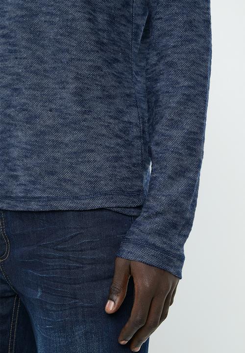 Brave Soul - Mata crew neck sweater - navy