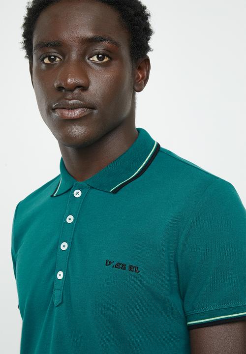 Diesel  - T-randy broken polo - green